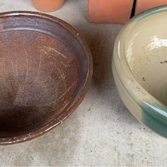 植木鉢と花器とすり鉢と鉢底網 のセット決まりましたの画像