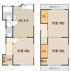 古川橋　戸建て　賃貸　駅５分　敷礼0 ペット相談