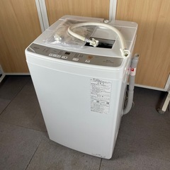 【美品】AQUA 全自動洗濯機 6kg AQW-S6N  2022年製