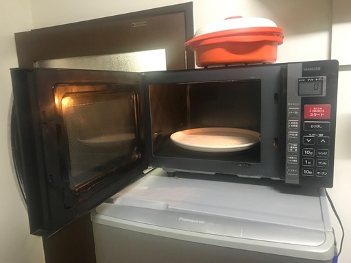 電子レンジ600Wオートメニュー付き