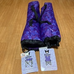 クロミちゃん　コンパクトミニチェア　コンパクトミニテーブル　パープル