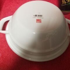 ホーロー　天ぷら鍋　24cm　IH対応　未使用保管の画像