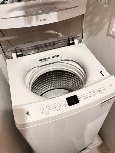 (引き取り者決定済
)値下げしました！2022年製/使用期間2年/洗濯機/白/ホワイト/White