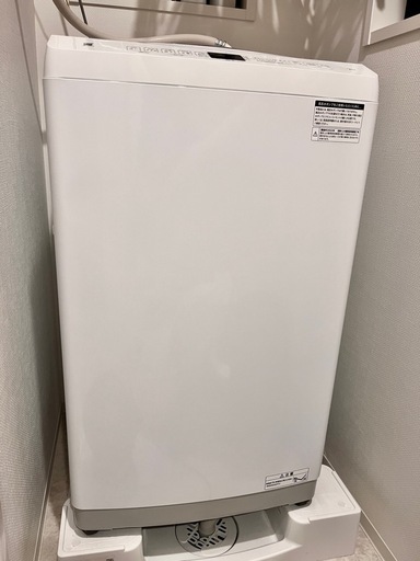 (引き取り者決定済
)値下げしました！2022年製/使用期間2年/洗濯機/白/ホワイト/White