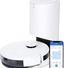 【自動ゴミ収集】ECOVACS(エコバックス）DEEBOT N8+ ロボット掃除機 マッピング 水拭き対応 強力吸引 お掃除ロボット 薄型 静音設計 自動充電 落下防止 Wi-Fi Alexa対応 床 畳 カーペット対応