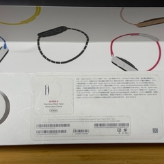 Apple watch 4 ステンレス　White band 純正品セット の画像