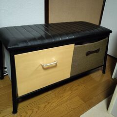 【予約済】⑧萩原（Hagihara）チェア ベンチ（収納ボックス2個付き）の画像