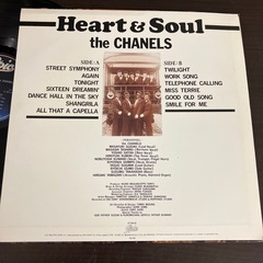K2503-085 配送不可 EPIC SONY レコード the CHANELS Heart&Soul 邦楽　ファンク 動作未確認 現状渡しの画像