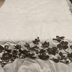 こたつ フラットヒーター折りたたみ式（75×75cm）＆厚手ニトリ布団セット（洗濯機洗い可） の画像