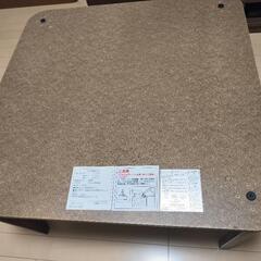 こたつ フラットヒーター折りたたみ式（75×75cm）＆厚手ニトリ布団セット（洗濯機洗い可） の画像