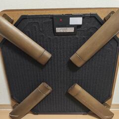 こたつ フラットヒーター折りたたみ式（75×75cm）＆厚手ニトリ布団セット（洗濯機洗い可） の画像