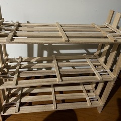 手作りすのこラック