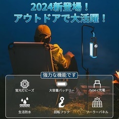 新品 最終価格ランタン Type-C 充電式 IP65防水 キャンプ用品 防災グッズの画像
