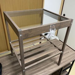 投稿全家具、家電まとめ売り(L字デスク、引き出し、ディスプレイ引き出し、タワーファン(冷暖兼用)、IKEAチェアー、木製ブラインド(バルコニー窓用)、炊飯器、縦型オーブン)の画像