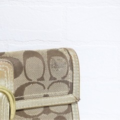 COACH コーチ 長財布 レザーの画像