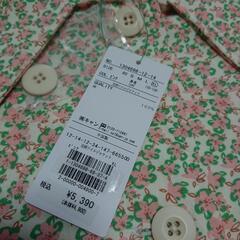 新品☆サマンサモスモス キッズ  ピンク 花柄ツイルジャケットの画像