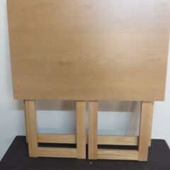❼-1　未使用/新品　折り畳み デスク コンパクト 木製　の画像