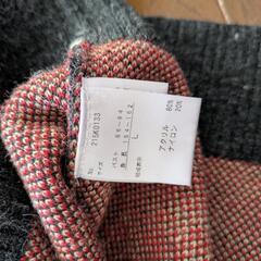 (取引中)Lサイズ バラ刺繍 グレー 長袖ニットの画像