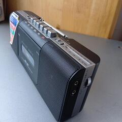 AM/FM STEREO RADIO CASSETE RECORDER PLAYER  昭和レトロ　ラジカセの画像