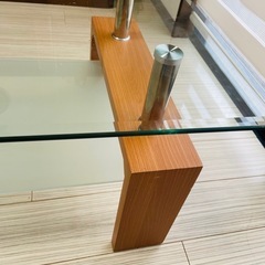 引き取り専用（桑名市）美品ガラステーブルの画像