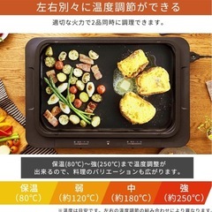 左右温調ホットプレート　アイリスオーヤマの画像