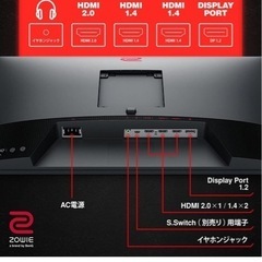 確定済み　BenQ ゲーミングモニターの画像