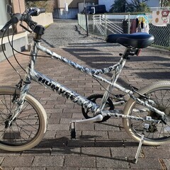 クロスバイク？迷彩柄の自転車