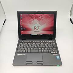 タッチパネル搭載 Simフリー バッテリー◎ フルHD 10.1 パナソニック レッツノート 2in1 タブレットPC Let's note CF-RZ6 Core i5-7Y54 windows11 pro 8GB SSD256GB  カメラあり オフィス (B583)の画像