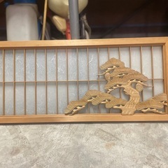 建具　付書院　飾り　窓　(ミニ)　(約)37.2cm×84cm×...