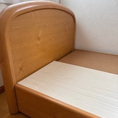 シングルベッド【収納機能付き】の画像