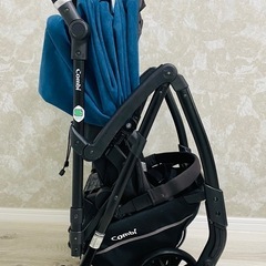 【値下げしました】Combi コンビ atto TYPE C ベビーカー（パウダーネイビー) 定価：88,000円の画像