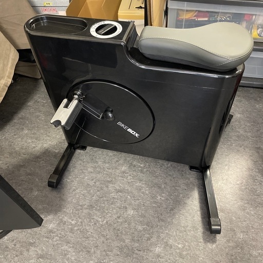 【1194】BIKE BOX. ダイエットグッズ 自転車 ブラック 高さ調節可能 動作品