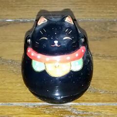 黒猫　置き物
