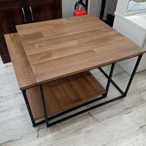★展示品　ネストテーブル　センターテーブル　スチール脚　定価12990円【北九州店頭販売のみ】