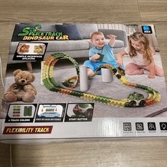 上げます　⭐️美品　恐竜車 レールセット 電動車両付き 184pcsの画像