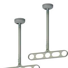 58a 川口技研【未使用品・開封品】軒天井物干し ホスクリーン Z-107-LB ライトブロンズ 2本1組 y030411a