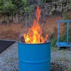 ドラム缶(中古)🍁落ち葉焼き仕様②の画像