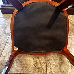 【お話し中】イタリア製　アンティークチェア④　※破れありの画像