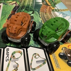 上げます　⭐️美品　恐竜車 レールセット 電動車両付き 184pcsの画像
