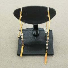 K18　チェーンピアス　0.6g　IKZ-530
