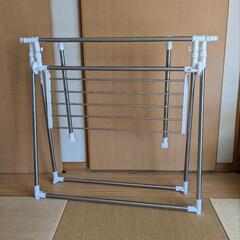 天馬 ポーリッシュ　伸縮式　室内物干し　X型 　PS-01　高さ伸縮 幅伸縮 折り畳み キャスター付 室内干しの画像