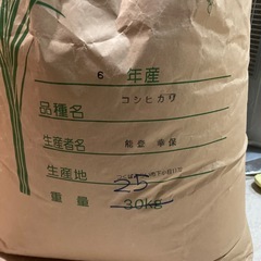 新米　R6　21キロ　コシヒカリ　玄米　21キロ　