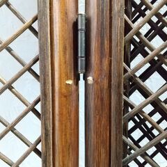 間仕切り/衝立/ラタン家具/4連/昭和レトロ/パーテーション/ヴィンテージ/オールド/ラタン/藤/インテリア/ CEN0107  の画像