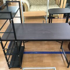 パソコンデスク　ダークブラウン　使用感あり
