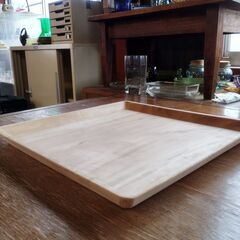 在庫1点 木のトレー 木製 シンプル お盆　/UJ-1197 2F