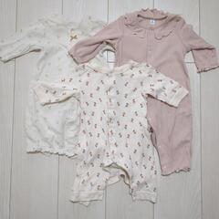 女の子ロンパース7点まとめ売りの画像