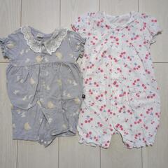 女の子ロンパース7点まとめ売りの画像