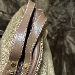中古　ボルボネーゼ BORBONESE  ハンドバッグ  と財布2点セット うずら柄 　イタリア製の画像