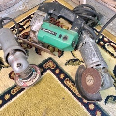 【HITACHI工具3点セット】ディスクグラインダ×2、ジグソー