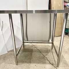 直接引き取り5%OFF 業務用 ステンレス作業台 ハイタイプ 幅900×奥行き700×高さ900mm 三方枠 飲食店 調理台 ワークテーブル 厨房機器 の画像
